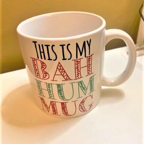 Caribou Coffee Christmas Mug Set of 2  "Bah Hum Mug" & "Merry & Bright" - Picture 8 of 8